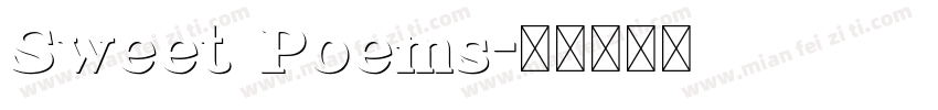 Sweet Poems字体转换